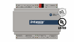 Intesis Protocol converter M-Bus, Modbus, and Digital Pulses to KNX, BACnet or Modbus. Capacity: Up to 10 devices.